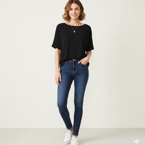 Michael Stars Black Short Sleeve Tee